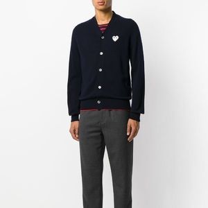 Comme Des Garcons Play v-neck cardigan